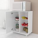 Ver imagem 3 de Balcão Fruteira 1 Porta 2 Aramados BF3205 Branco