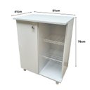 Ver imagem 4 de Balcão Fruteira 1 Porta 2 Aramados BF3205 Branco