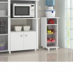 Balcão Fruteira Aberto 2 Aramados BF3206 Branco - 5 Balcão Fruteira Aberto 2 Aramados BF3206 Branco - 5