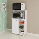 Ver imagem 1 de Balcão Fruteira 1 Porta 2 Aramados e Prateleira BF3207 Branco