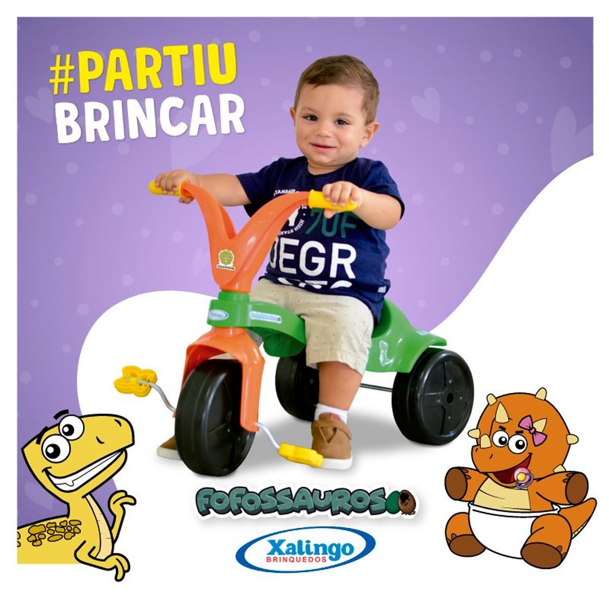 Triciclo Infantil Sereia Xalingo - xalingo