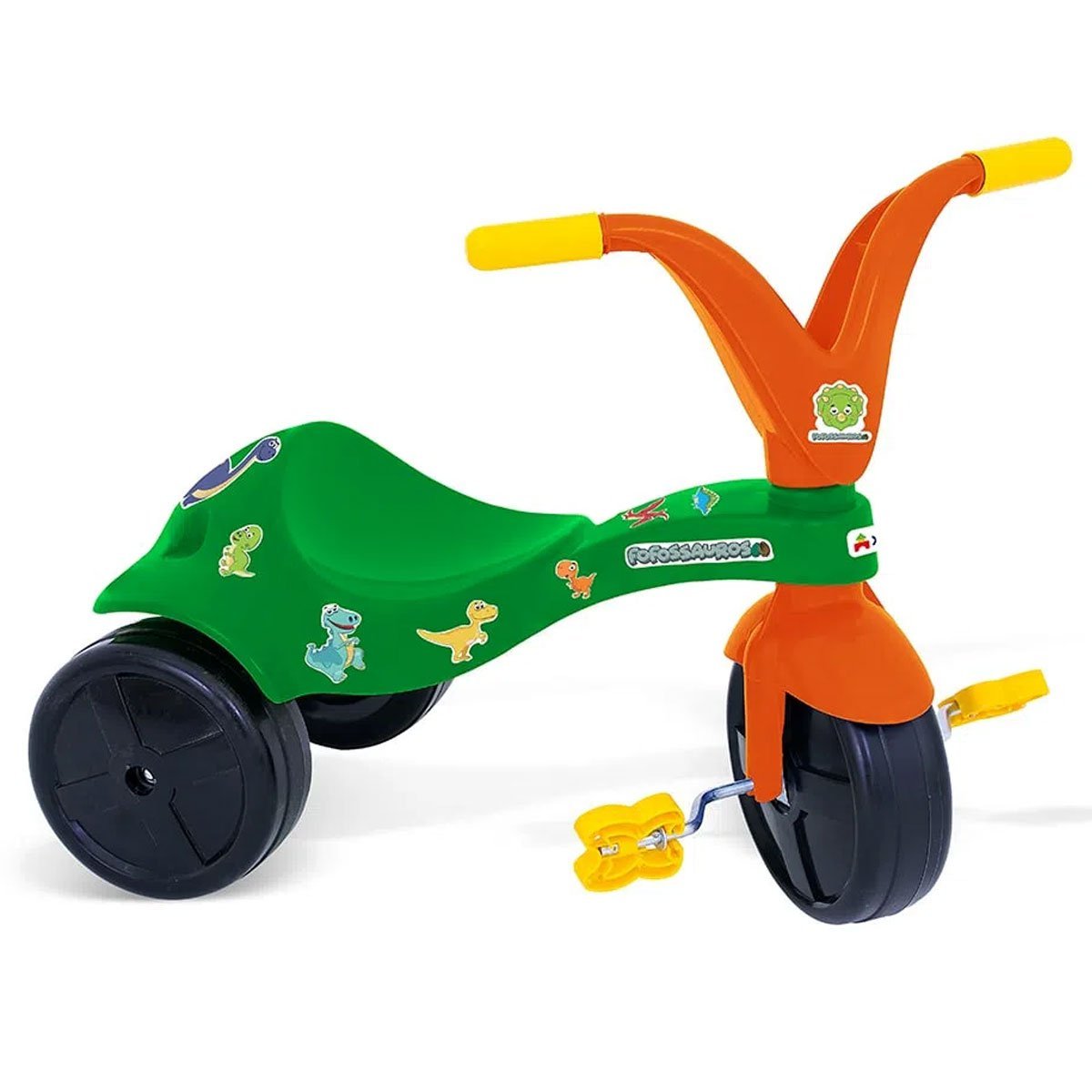 MOTOCA INFANTIL TRICICLO DE PASSEIO TOTOCA COM PEDAL E KIT ADESIVO