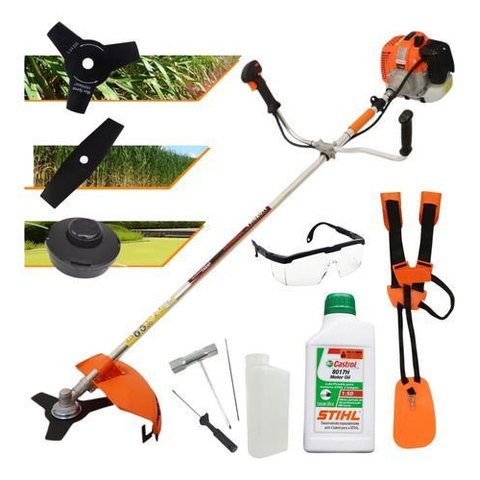 Roçadeira Vulcan Trent Vr620 H 62cc com 2 Facas + Oleo Stihl