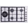 Cooktop a Gás 5 Bocas com Mesa de Aço Inox Escovado Dako Diplomata Gourmet 220v - 2