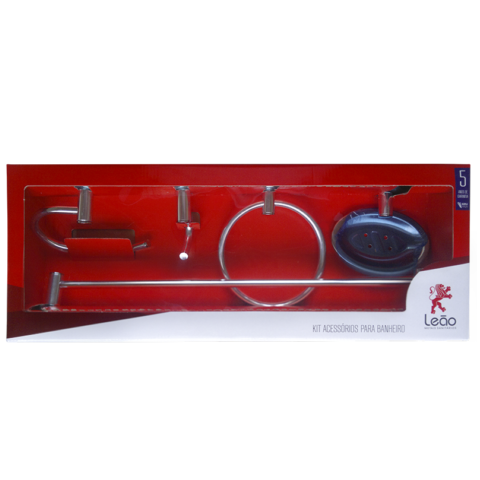 Kit 5 Peças Banheiro Master Leão