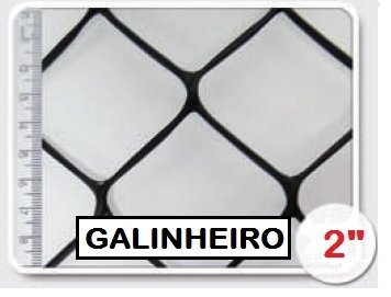 Tela Galinheiro 2" Plástica 1,00x50m Leve Tecnofil - Unico - 2