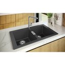 Ver imagem 2 de Cuba Dupla 86x51x20cm Sirius 620 Tectonite Carbono - Franke