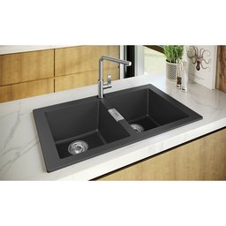 Cuba Dupla 86x51x20cm Sirius 620 Tectonite Carbono - Franke - 2