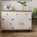 Ver imagem 3 de Balcão Buffet Retrô 3p 3g Off White-nogueira Aparador