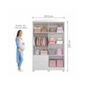 Guarda Roupa Infantil 100% Mdf 4 Portas 2 Gaveta Fofura Permobili Branco Branco - 4