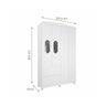Guarda Roupa Infantil 100% Mdf 4 Portas 2 Gaveta Fofura Permobili Branco Branco - 2