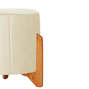 Ver imagem 2 de Puff Jade Suede Marfim - Belliv Decor
