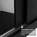 Ver imagem 7 de Guarda-Roupa Casal com Pés 3 Portas de Correr com Espelho Reno Madesa