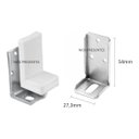 Ver imagem 3 de 20 Cantoneira de Fixação para Moveis com Capa Branca 45 Kg