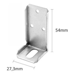 20 Cantoneira de Fixação para Moveis com Capa Branca 45 Kg - 4