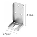 Ver imagem 4 de 20 Cantoneira de Fixação para Moveis com Capa Branca 45 Kg