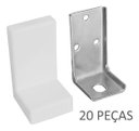 Ver imagem 2 de 20 Cantoneira de Fixação para Moveis com Capa Branca 45 Kg