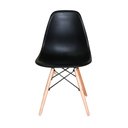 Ver imagem 3 de Conjunto 4 Cadeiras Charles Eames Eiffel Concha Fixa - PRETO