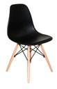 Ver imagem 2 de Conjunto 4 Cadeiras Charles Eames Eiffel Concha Fixa - PRETO
