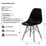 Conjunto 4 Cadeiras Charles Eames Eiffel Concha Fixa - PRETO - 4