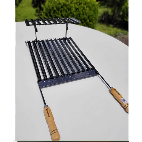 Grelha Argentina Esmaltada com Descanso