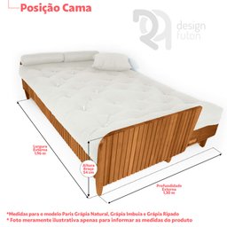 Sofá Cama Paris Ii Ripado Acquablock Madeira Maciça Natural - Amarelo - 4