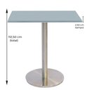 Ver imagem 4 de Mesa Bistrô Beta 112,50 Cm (alt) Disco Redondo Tampo Mdp Quadrado 70 Cm (larg) X 2,50 Cm (alt)