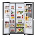 Ver imagem 2 de Geladeira Smart Lg Side By Side Inverter 647l Black Inox Gc-v257sqv - 127v