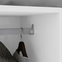 Ver imagem 3 de Guarda-Roupas Casal Alonzo 6 Portas 4 Gavetas s/ Espelho 100% MDF c/ Pés - Lp - Rei de Casa Branco
