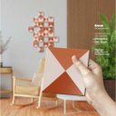 Ver imagem 3 de Geométrico Pele de Girafa - Quadros ou Placas Modulares com 24 Peças