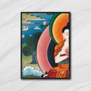 Ver imagem 1 de Quadro Fotografia Buda Colorido 33x24cm - com vidro:Madeira preta