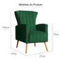 Ver imagem 7 de Kit 02 Poltrona Pés de Palito Melinda Veludo