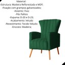 Ver imagem 2 de Kit 02 Poltrona Pés de Palito Melinda Veludo