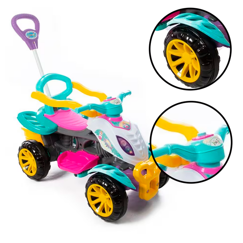 Mini Moto Infantil Azul com Pedal - CALESITA-948