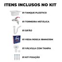 Ver imagem 2 de Tanque de Plástico 34l para Lavanderia Branco + Sifão Universal Sanfonado + Fita Veda Rosca + Tornei