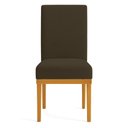 Ver imagem 2 de Kit 8 Cadeiras de Jantar Brisa Suede Base de Madeira - Pallazio Cor:Marrom
