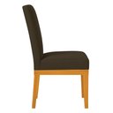 Ver imagem 6 de Kit 8 Cadeiras de Jantar Brisa Suede Base de Madeira - Pallazio Cor:Marrom