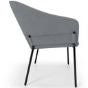 Ver imagem 5 de Kit 2 Cadeiras para Sala de Jantar Estar Living Olívia L02 Suede Cinza - Lyam Decor