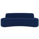 Ver imagem 6 de Sofá 3 Lugares Curvo Sala de Estar Living Cancún D02 Veludo Azul Marinho 180 cm C-304 - Lyam Decor