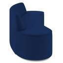 Ver imagem 5 de Sofá 3 Lugares Curvo Sala de Estar Living Cancún D02 Veludo Azul Marinho 180 cm C-304 - Lyam Decor