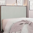 Ver imagem 4 de Cabeceira King 1,95m Ravenna Veludo - Pallazio Cor Cinza Prata