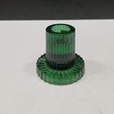 Ver imagem 2 de Castiçal Porta Vela Decorativo Home&co Vidro 6x6x6cm Verde