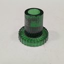 Ver imagem 3 de Castiçal Porta Vela Decorativo Home&co Vidro 6x6x6cm Verde
