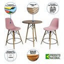 Ver imagem 6 de Mesa Bistrô Eames Eiffel Amêndoa com 2 Banquetas Rosas de Madeira
