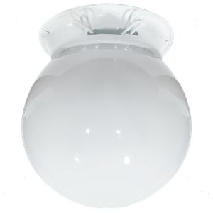 Plafon Colonial Chapa Branco Globo Leitoso 10x20 Retrô