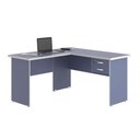 Ver imagem 1 de Escrivaninha em L com 02 Gavetas Chair Azul