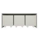 Ver imagem 4 de Mesa Organizadora de Brinquedos com 3 Baús 100% Mdf Plancasa Off White