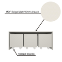 Ver imagem 7 de Mesa Organizadora de Brinquedos com 3 Baús 100% Mdf Plancasa Off White