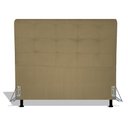 Ver imagem 1 de Cabeceira Estofada Pérola 140 cm Para Cama Box Quarto Casal MV Estofados Suede Bege