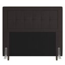Ver imagem 1 de Cabeceira Cama Box Casal Queen Size Luxor 160cm com Tachas e Frame Corano Marrom - Abmaza